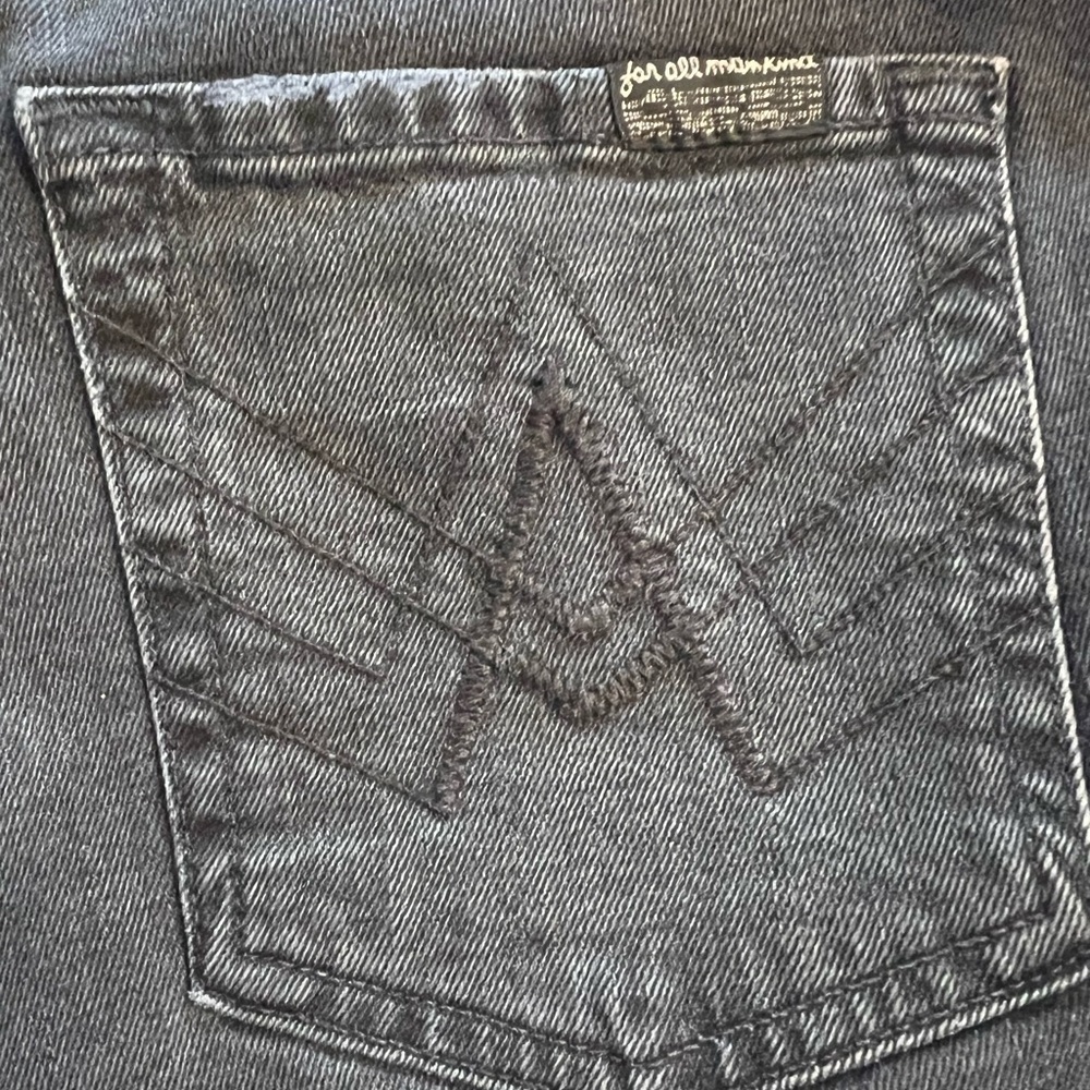 7 for all mankind A Pockets Black jeans sz 29
